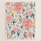 Tropical Coral Floral Jigsaw Puzzle Gallery Image 1