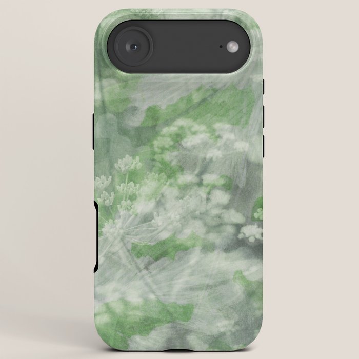 botanical abstract 101 - green double exposure floral iPhone Case Gallery Image 6