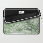 botanical abstract 101 - green double exposure floral Laptop Sleeve Gallery Image 2