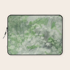 botanical abstract 101 - green double exposure floral Laptop Sleeve Gallery Image 1
