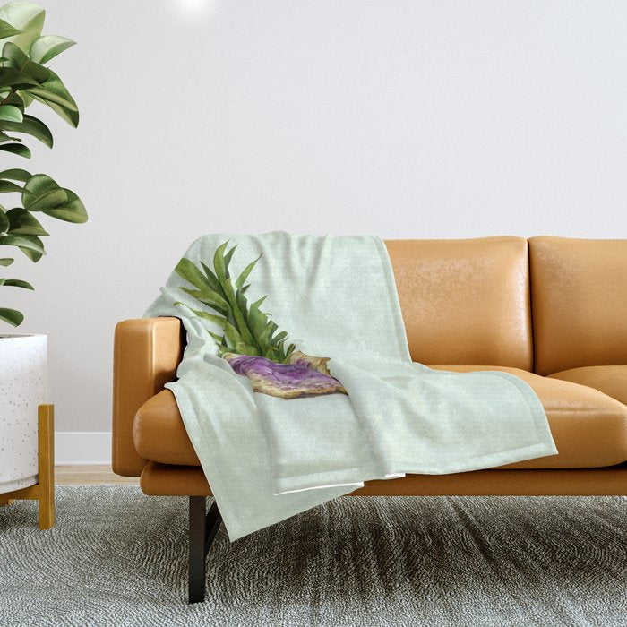 PINEAPPLE QUARTZ Throw Blanket Gallery Image 1