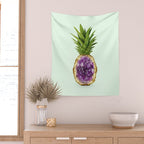 PINEAPPLE QUARTZ Wall Tapestry Gallery Image 2