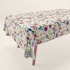 Autumn Amethyst Floral Tablecloth Gallery Image 1