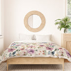 Autumn Amethyst Floral Duvet Cover Gallery Image 3