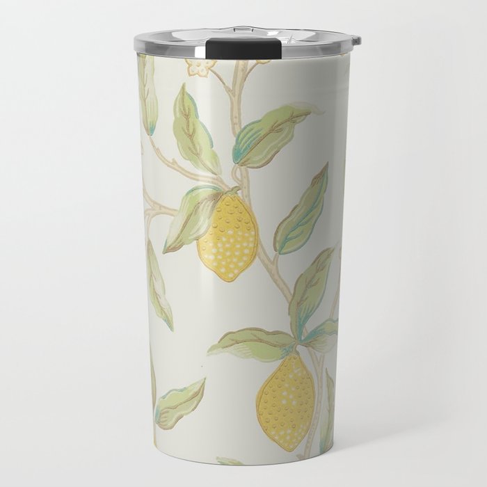 William Morris Lemon Tree Bayleaf Travel Mug Gallery Image 1