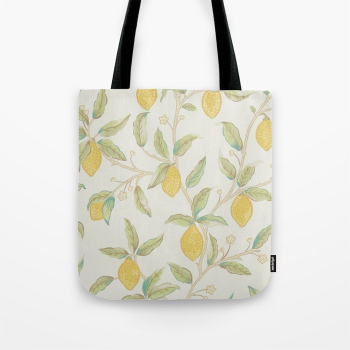 William Morris Lemon Tree Bayleaf Tote Bag Gallery Image 1