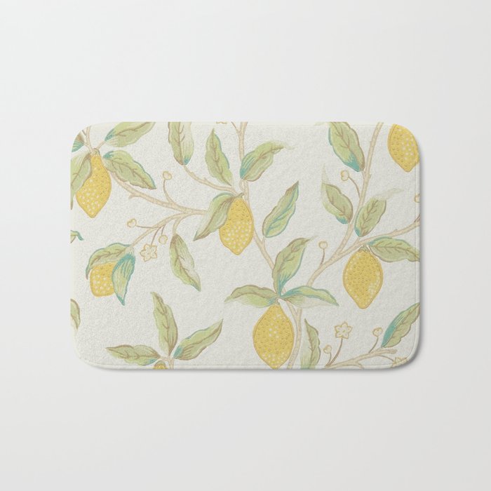 William Morris Lemon Tree Bayleaf Bath Mat Gallery Image 1