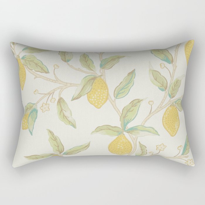 William Morris Lemon Tree Bayleaf Rectangular Pillow Gallery Image 1