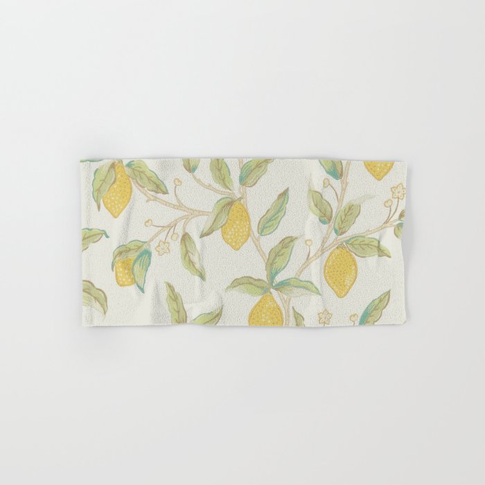 William Morris Lemon Tree Bayleaf Bath Towel Gallery Image 1