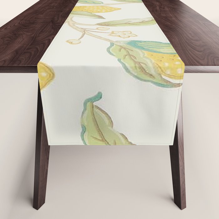 William Morris Lemon Tree Bayleaf Table Runner Gallery Image 1