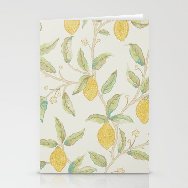 William Morris Lemon Tree Bayleaf Stationery Card Gallery Image 1