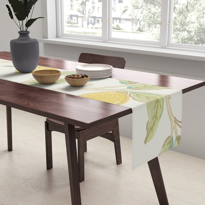 William Morris Lemon Tree Bayleaf Table Runner Gallery Image 2