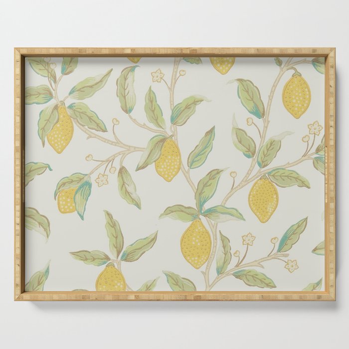 William Morris Lemon Tree Bayleaf Serving Tray Gallery Image 1