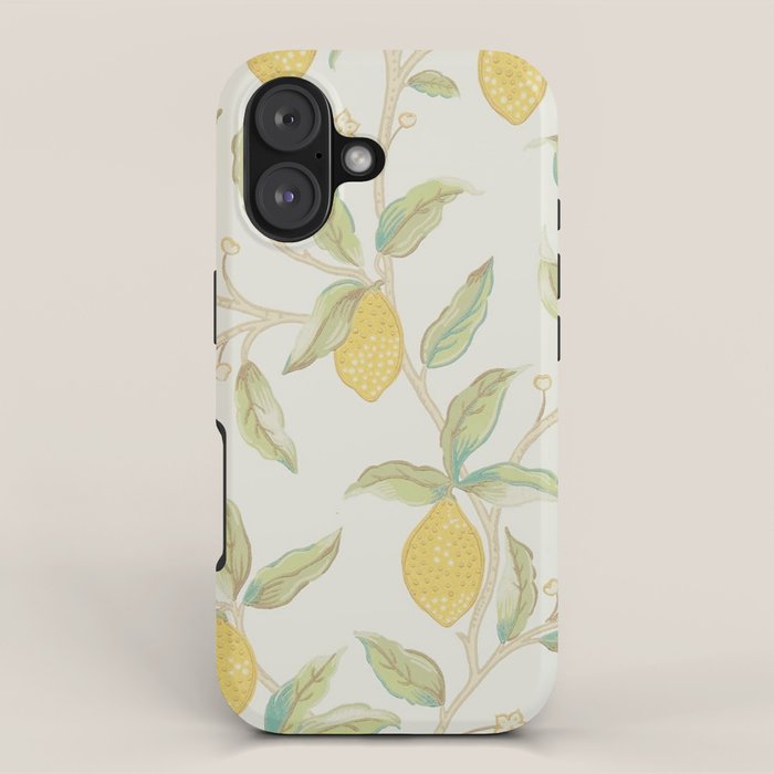 William Morris Lemon Tree Bayleaf iPhone Case Gallery Image 1