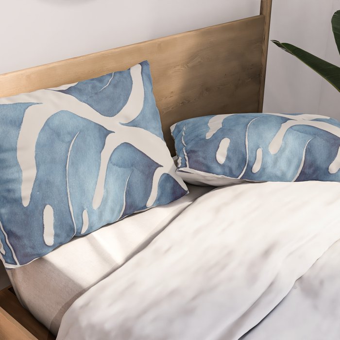 Blue Botanicals No. 2 Pillow Sham Gallery Image 2