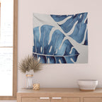 Blue Botanicals No. 2 Wall Tapestry Gallery Image 2