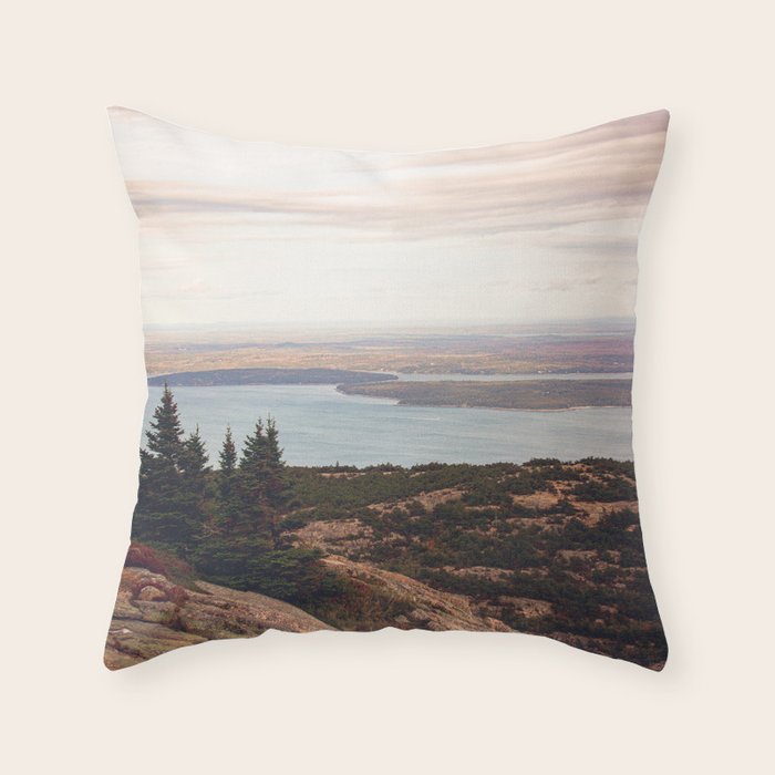 Wild and Free x Sunset over Acadia Throw Pillow Gallery Image 6