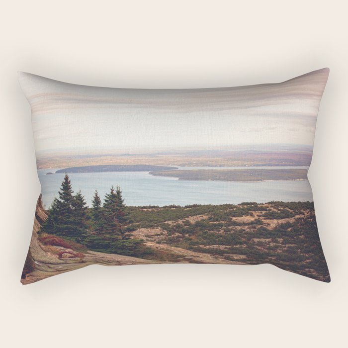 Wild and Free x Sunset over Acadia Rectangular Pillow Gallery Image 1
