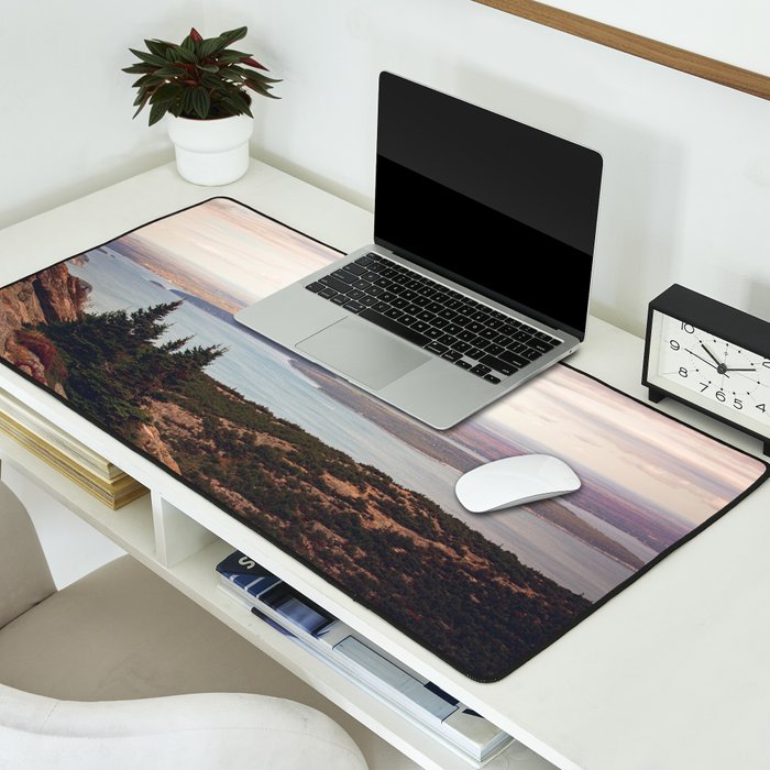 Wild and Free x Sunset over Acadia Desk Mat Gallery Image 2