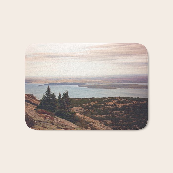 Wild and Free x Sunset over Acadia Bath Mat Gallery Image 1