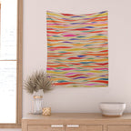 Irregular Lines / Summer Palette Wall Tapestry Gallery Image 2