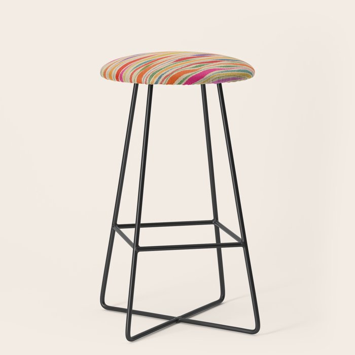 Irregular Lines / Summer Palette Stool Gallery Image 1