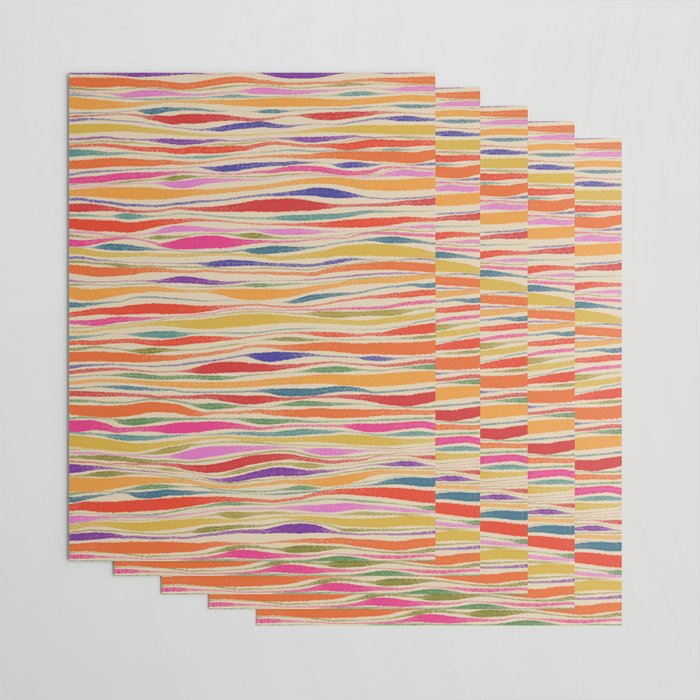 Irregular Lines / Summer Palette Wrapping Paper Gallery Image 3