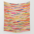 Irregular Lines / Summer Palette Wall Tapestry Gallery Image 4