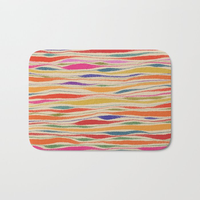 Irregular Lines / Summer Palette Bath Mat Gallery Image 1