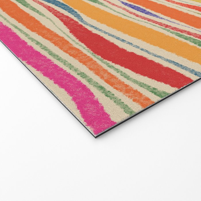 Irregular Lines / Summer Palette Welcome Mat Gallery Image 2
