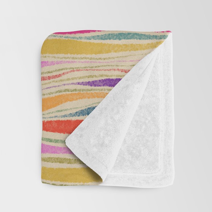 Irregular Lines / Summer Palette Throw Blanket Gallery Image 3