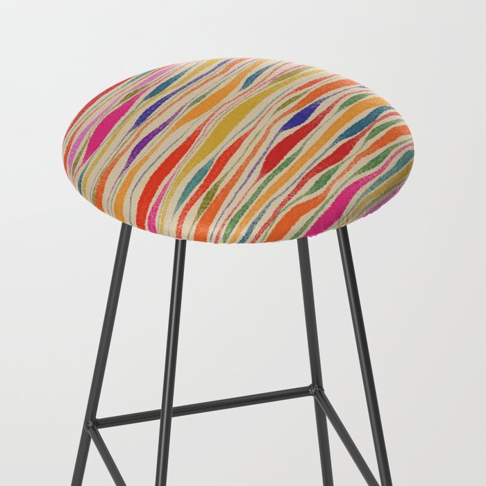 Irregular Lines / Summer Palette Stool Gallery Image 2