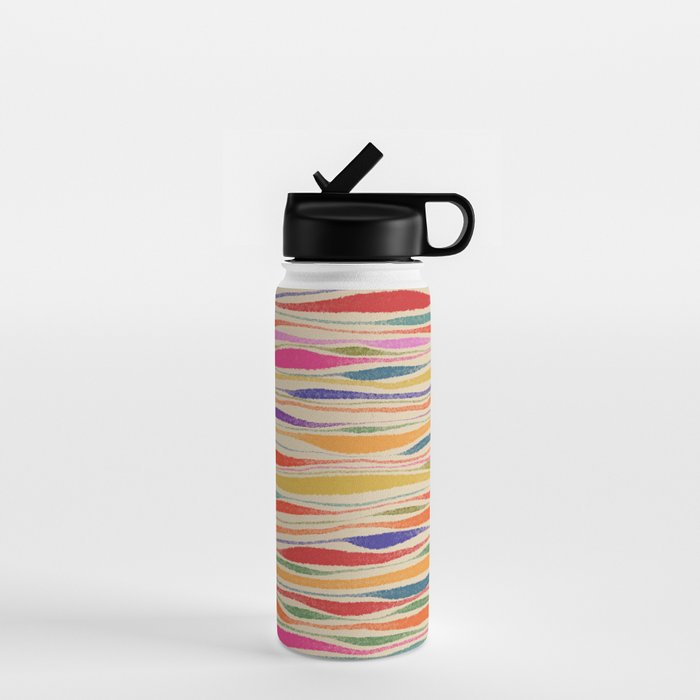 Irregular Lines / Summer Palette Water Bottle Gallery Image 1