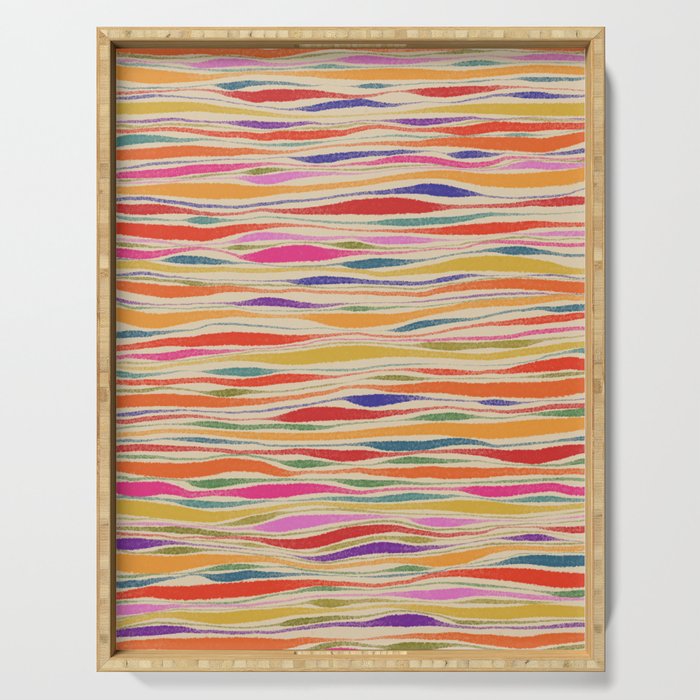 Irregular Lines / Summer Palette Serving Tray Gallery Image 1