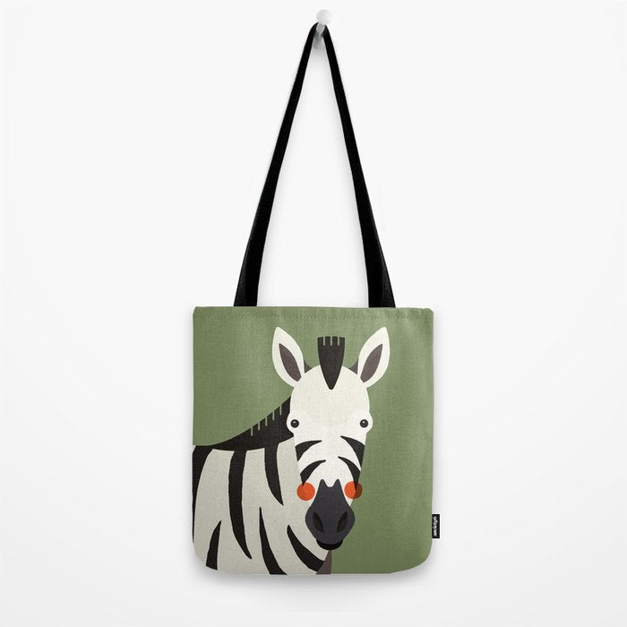 Zebra, Animal Portrait Tote Bag Gallery Image 2