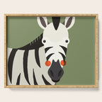Zebra, Animal Portrait Serving Tray Gallery Image 1