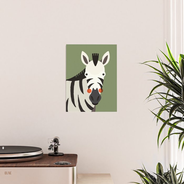Zebra, Animal Portrait Poster Gallery Image 2