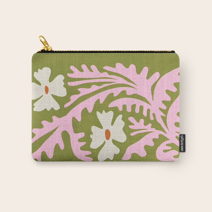 Wasabi & Cupid: Les Fleurs | Flower Market Color Series 10 Carry All Pouch Gallery Image 1
