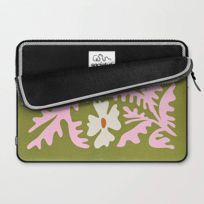 Wasabi & Cupid: Les Fleurs | Flower Market Color Series 10 Laptop Sleeve Gallery Image 2
