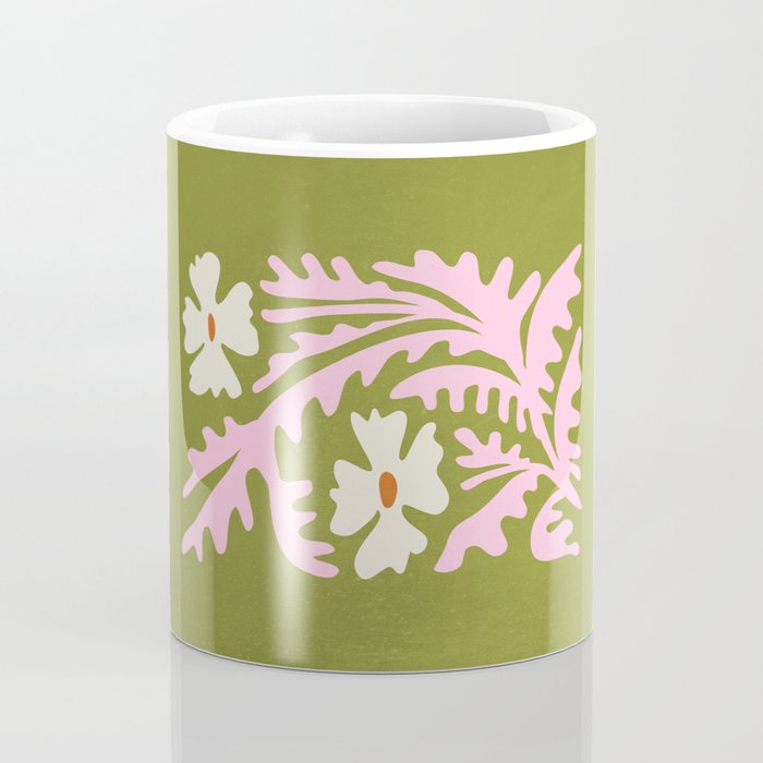 Wasabi & Cupid: Les Fleurs | Flower Market Color Series 10 Coffee Mug Gallery Image 4