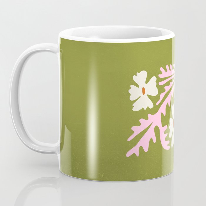Wasabi & Cupid: Les Fleurs | Flower Market Color Series 10 Coffee Mug Gallery Image 3