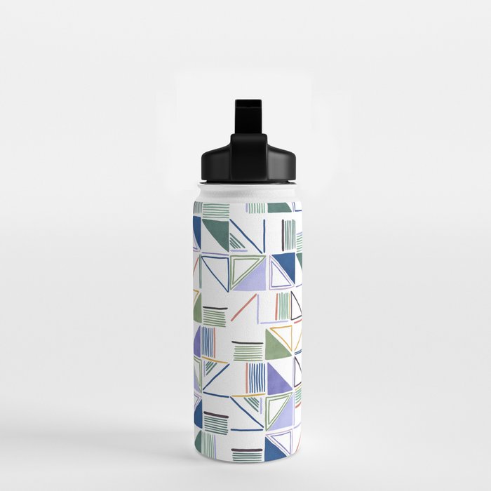 Abstract forms of lines 77G Water Bottle Gallery Image 2