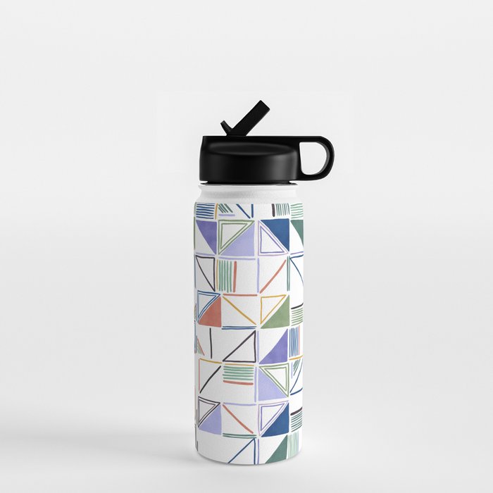 Abstract forms of lines 77G Water Bottle Gallery Image 1