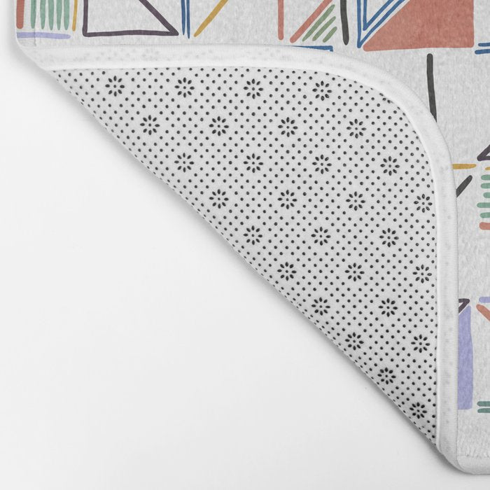 Abstract forms of lines 77G Bath Mat Gallery Image 2