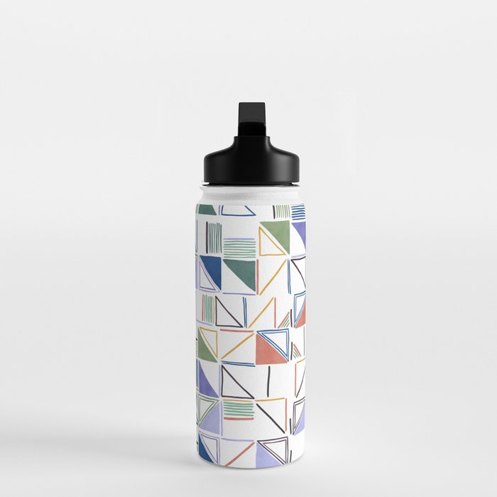 Abstract forms of lines 77G Water Bottle Gallery Image 3