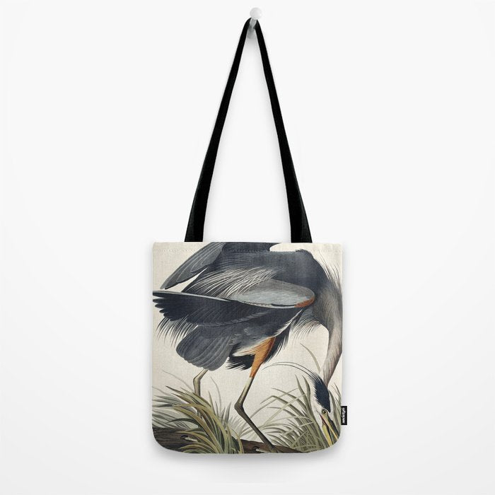 Great blue Heron from Birds of America (1827) by John James Audubon Tote Bag Gallery Image 2