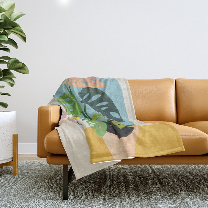 Colorful Branching Out 09 Throw Blanket Gallery Image 1