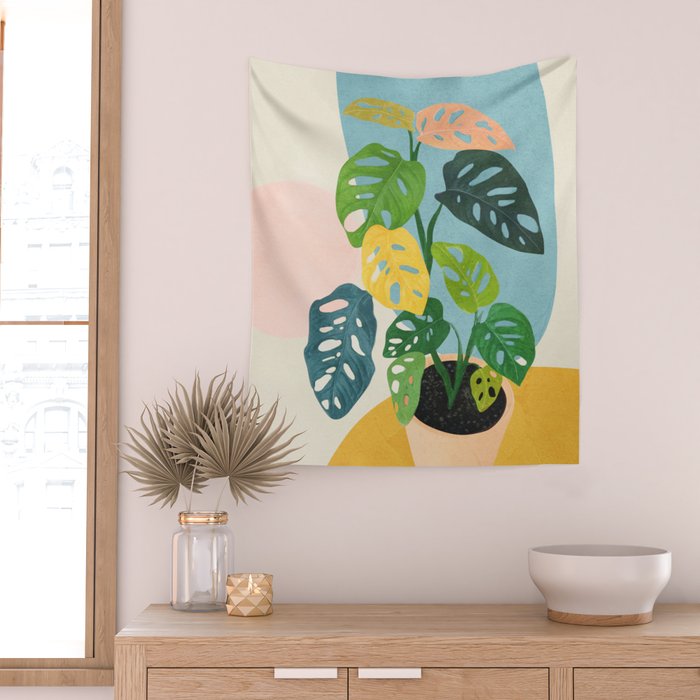 Colorful Branching Out 09 Wall Tapestry Gallery Image 2