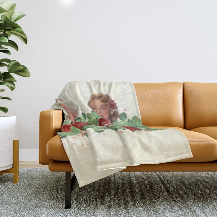 Bob & Betty (White Christmas) Throw Blanket Gallery Image 1