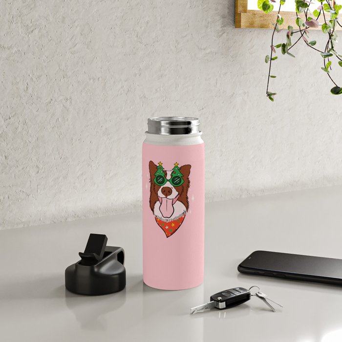 Christmas Dog Water Bottle Gallery Image 4